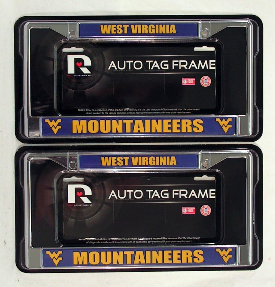 West Virginia Mountaineers Chrome License Plate Frame