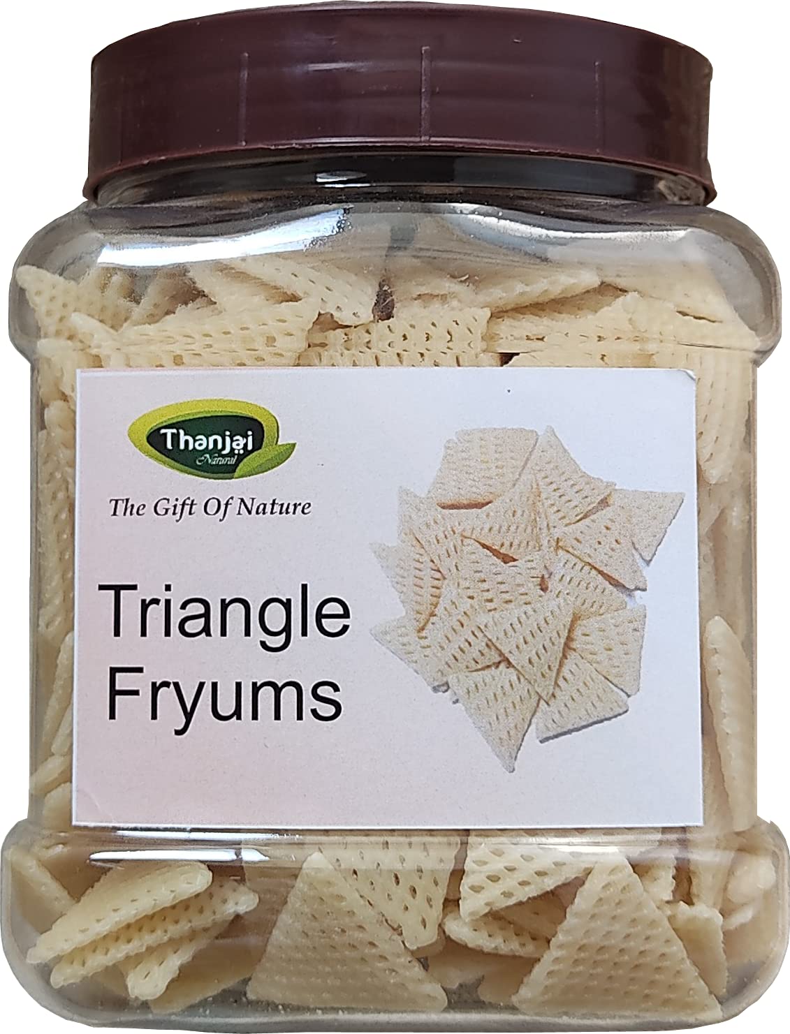 Thanjai Natural Triangle Fryums Ready to Fry Papad | 1kg Jar | Microwave, Air Fry Instant Vegan Snacks | Crunchy & Tasty Dry Samosa Chips (B0928FH59Y) Amazon Price History, Amazon Price Tracker