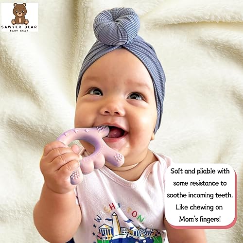 Miniatura 5 de I Love You - Mordedores de mano de silicona para bebés de 3 a 6 meses, juguetes suaves de dentición de 6 a 12 meses, sin bisfenol A, alivio de la