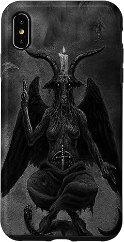 Miniatura 25 de iPhone 15 Pro Max Baphomet Occult Satanic Gothic Satan Goat Head 666 Tattoo Case
