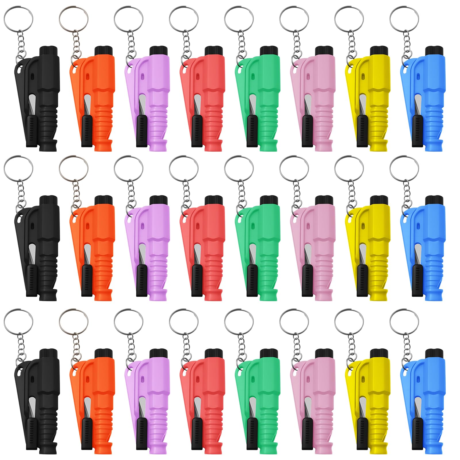 24 Pcs Car Window Breaker Key Chains
