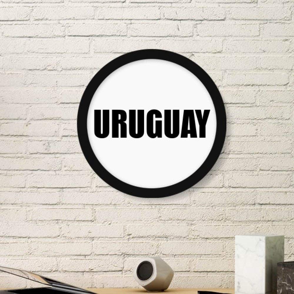 Cuadro Redondo de Madera de Uruguay de Arte Fotográfico Marco Negro