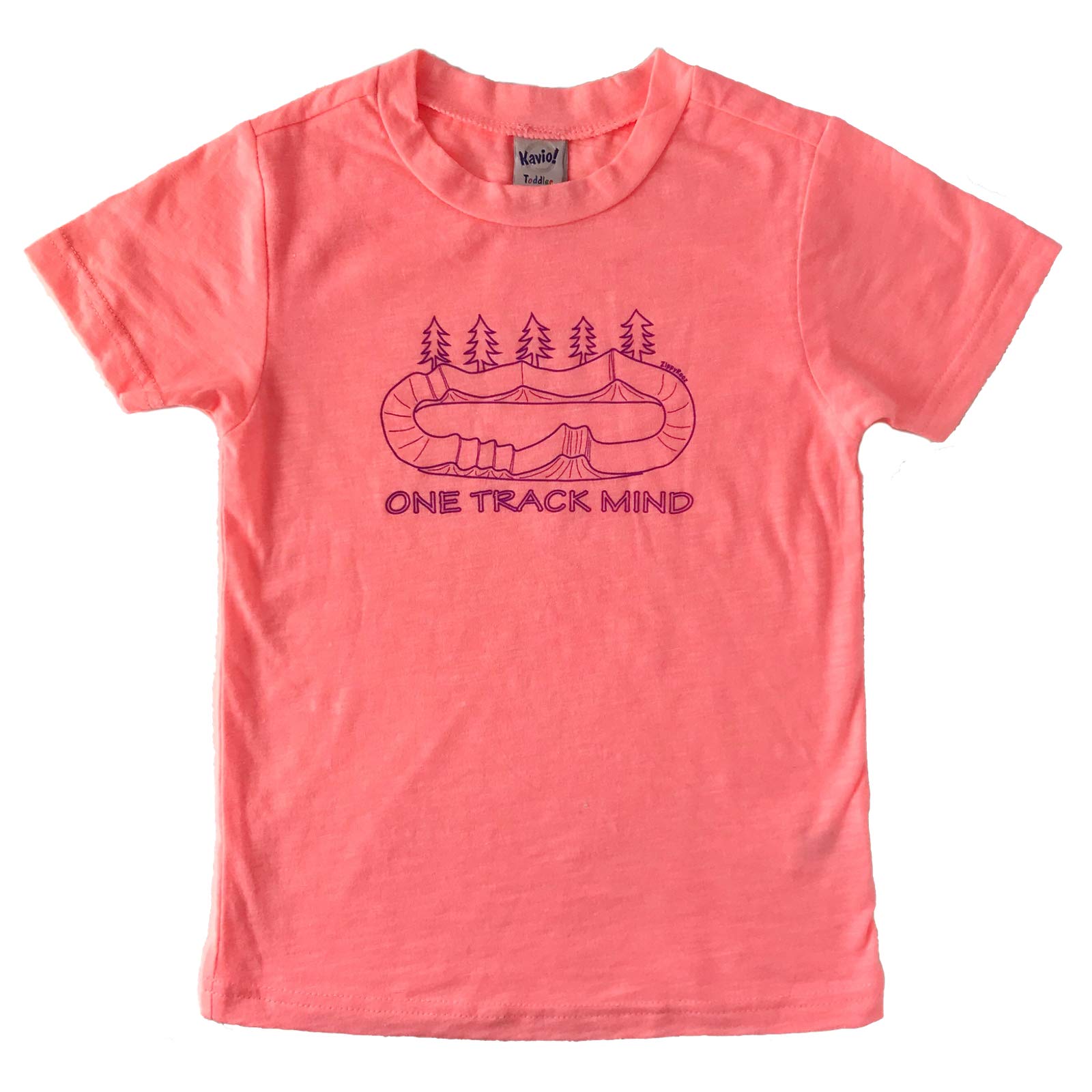 ZippyRoozZippyRooz BMX Bike Tee Shirt One Track Mind for Boys & Girls in Toddler, Kids and Youth Unisex