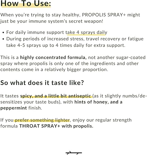 Miniatura 5 de PALO Propóleos en aerosol para garganta Extracto de propóleo verde brasileño, apoyo inmunológico natural y alivio del dolor de garganta,