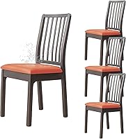 Vista 15 de Dimatic Juego de 2 fundas de asiento para silla, de piel sintética, impermeables, fundas elásticas para sillas de comedor, fundas protectoras