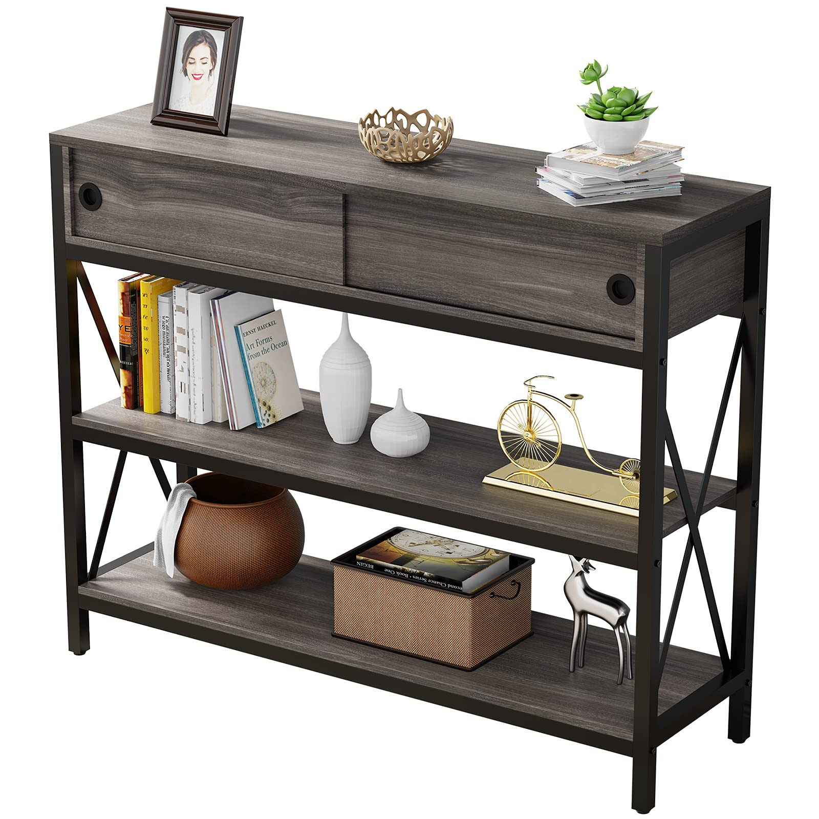 Buy Console Table with Slip Drawers, LGHM Entryway Table Farmhouse