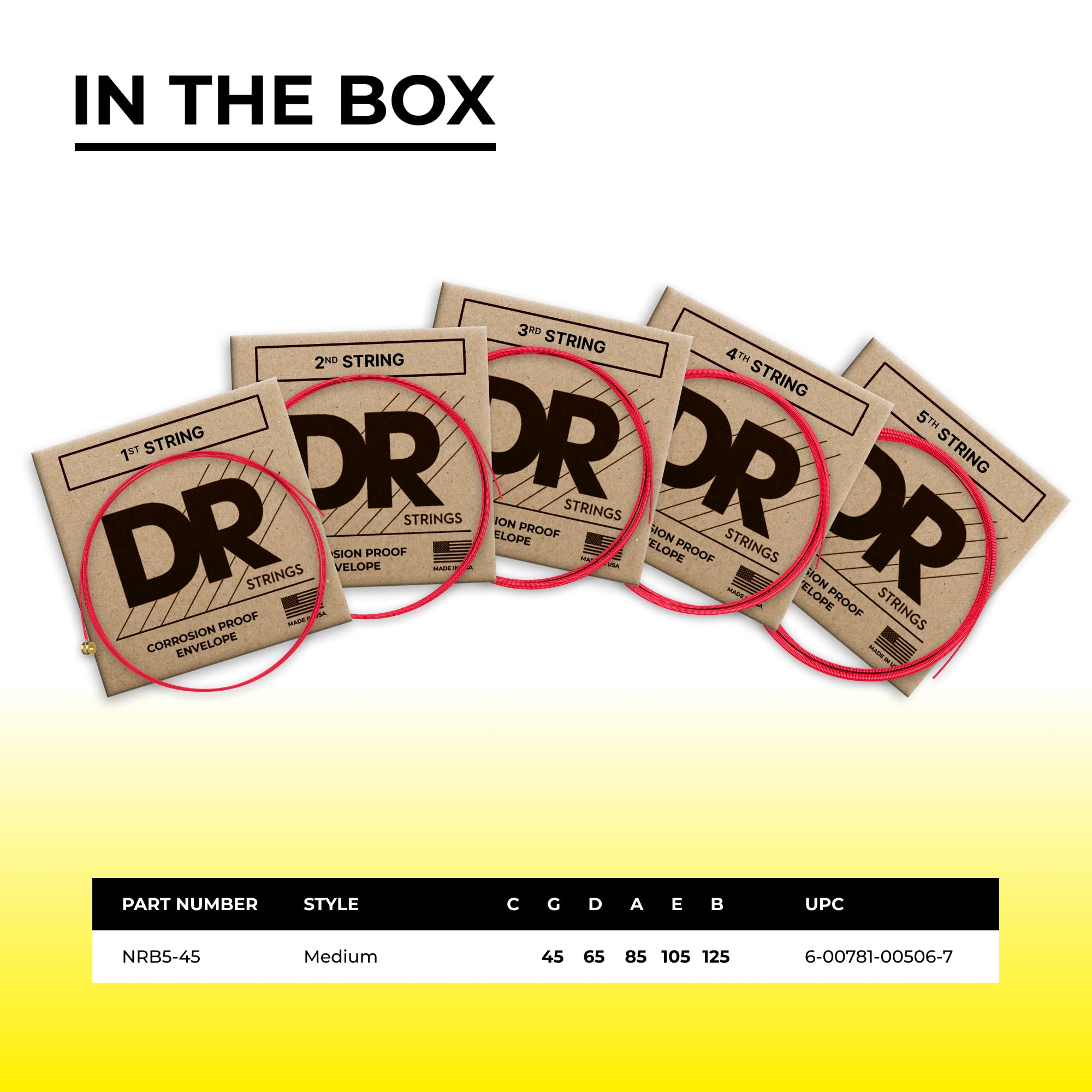 DR Strings Red Devils Bass Medium 5 String - Image 4