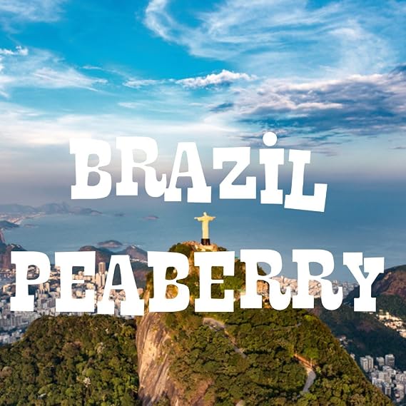 Exotic Peaberry Coffee Gift Box, Ground, Fresh Roasted, 4 X 16-ounces, Tanzania, Costa Rica, Brazil and Bolivia