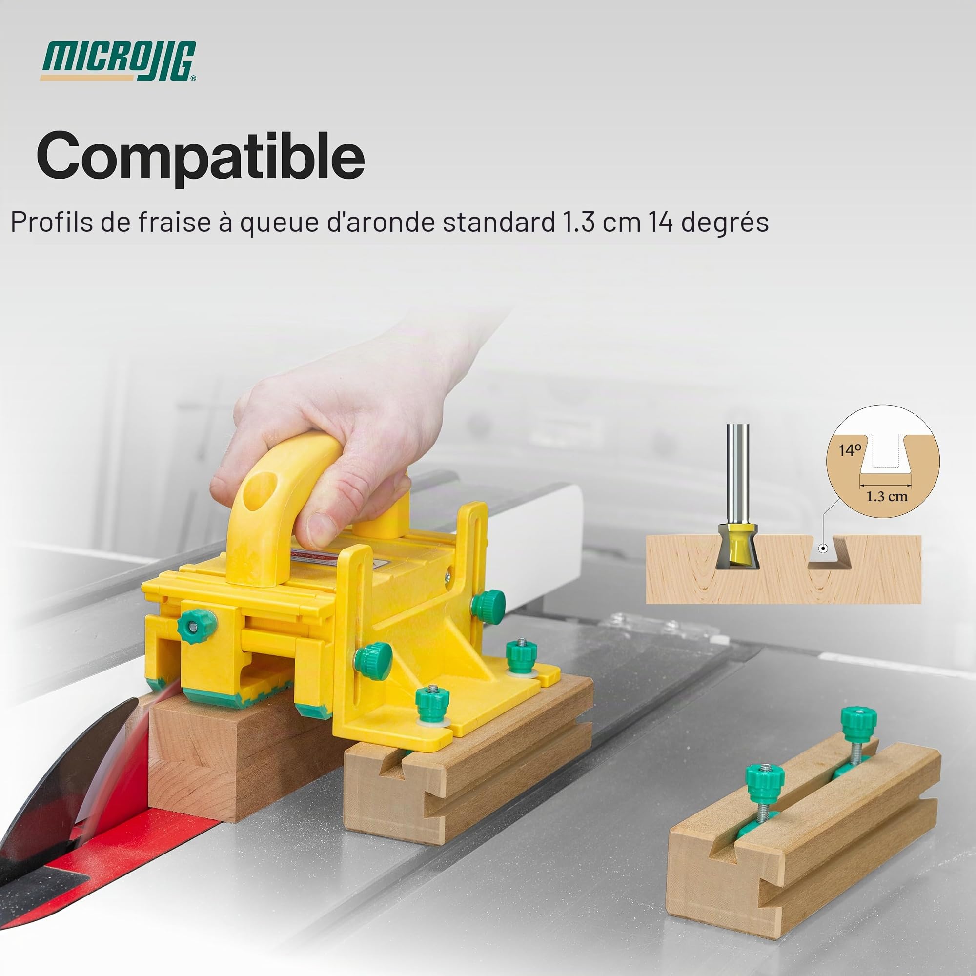 Microjig Matchfit DV-HK4.5K2-VP Quincaillerie à queue d'aronde 2.0