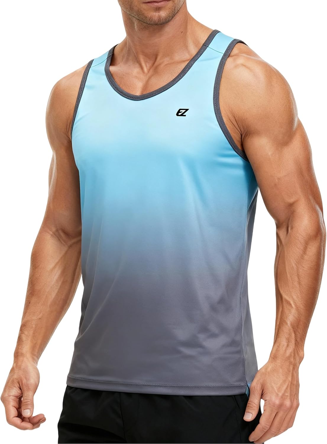 EZRUN Men's Tank Tops Quick Dry Workout Swim Beach Shirts Sleeveless Shirts for Bodybuilding Gym Fitness Training - Image 6