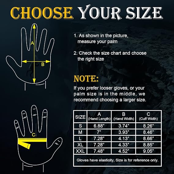 nitescuba Neoprene Gloves 3mm Diving Golves Anti-Slip, Wetsuit Gloves with Adjustable Strap for Diving Scuba, Snorkeling, Surfing, Kayaking and Ice Fishing