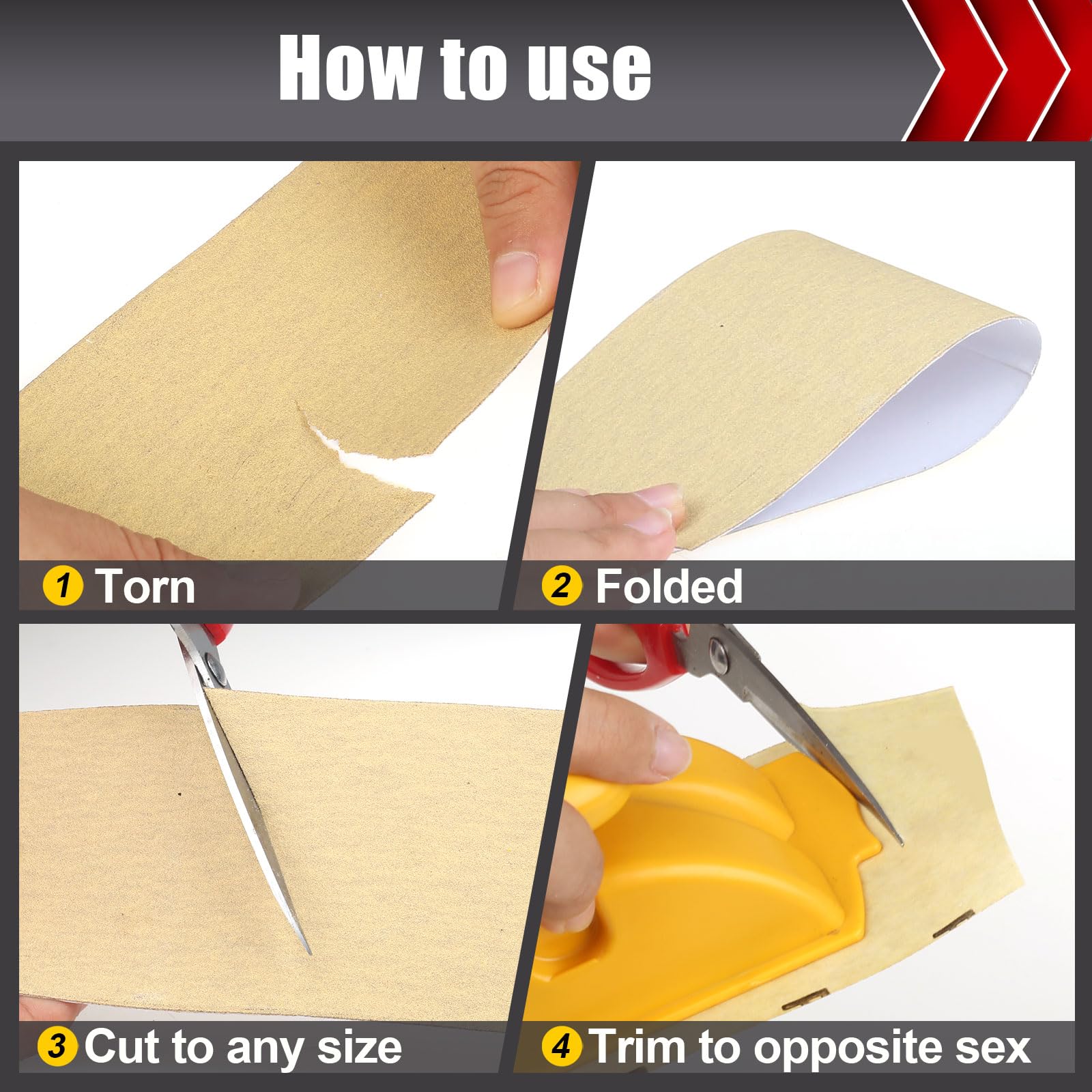 BOSHCRAFT 180 Grit Sandpaper - Longboard Roll -4