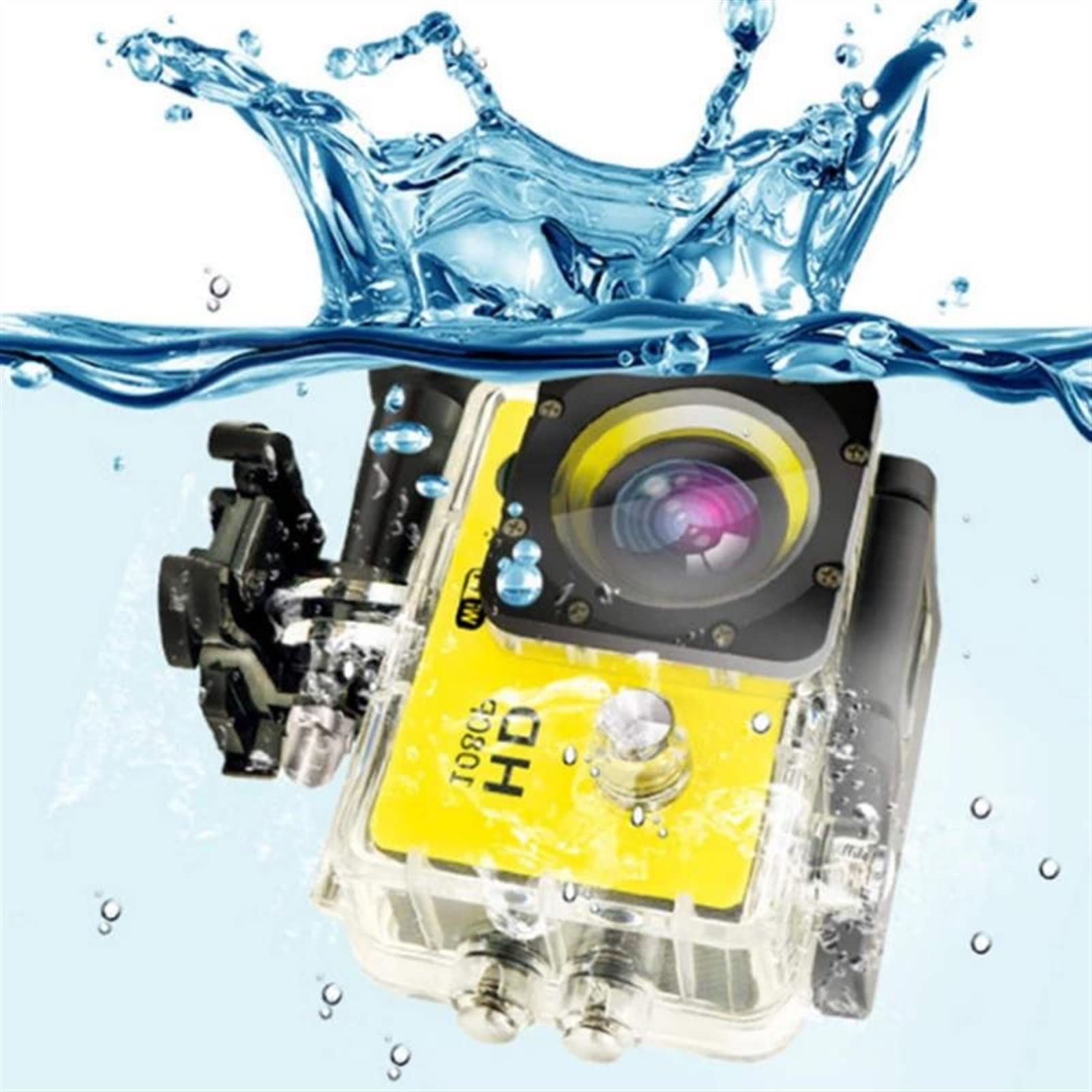 Go pro HD 1080p 32 GB. Fotocamera d'azione all'aperto, telecamera videocamera mini fotocamera impermeabile subacquea, fotocamera grandangolare da 140 gradi (Color : 02, Size : M)