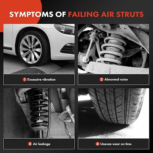 Miniatura 7 de A-Premium 2 amortiguadores de suspensión neumática trasera compatibles con Mercedes-Benz R320 2007-2009, R350 2006-2013, R500 2006-2008, R550