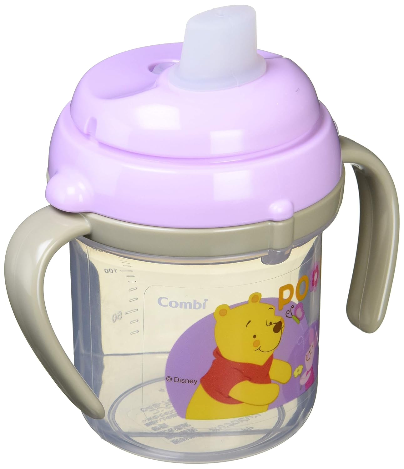 Combi teteo Mug Spout 200ml Pooh 7 Months ~ Purple