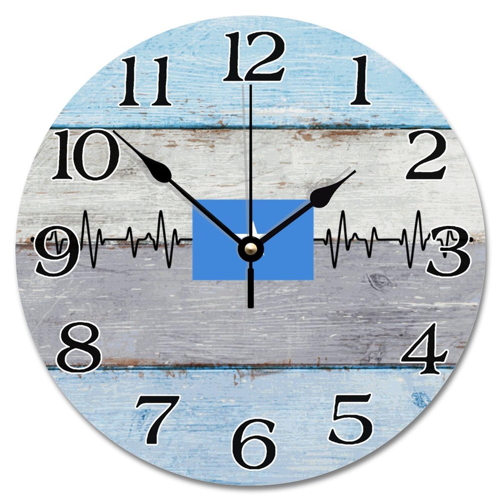 Horloge murale drapeau de la Somalie de 30,5 cm silencieuse à piles pour le salon