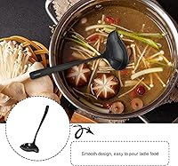 Vista 6 de Cucharón pequeño para salsa, cucharón de acero inoxidable con boquilla, cucharón de sopa para salsa, cuchara de decoración de postres, cuchara