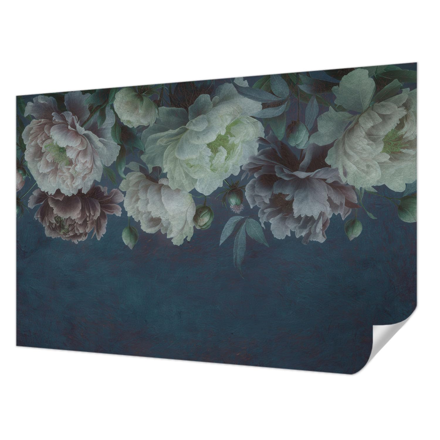 Tapisserie murale autocollante 104x70 cm élégance florale pour salon