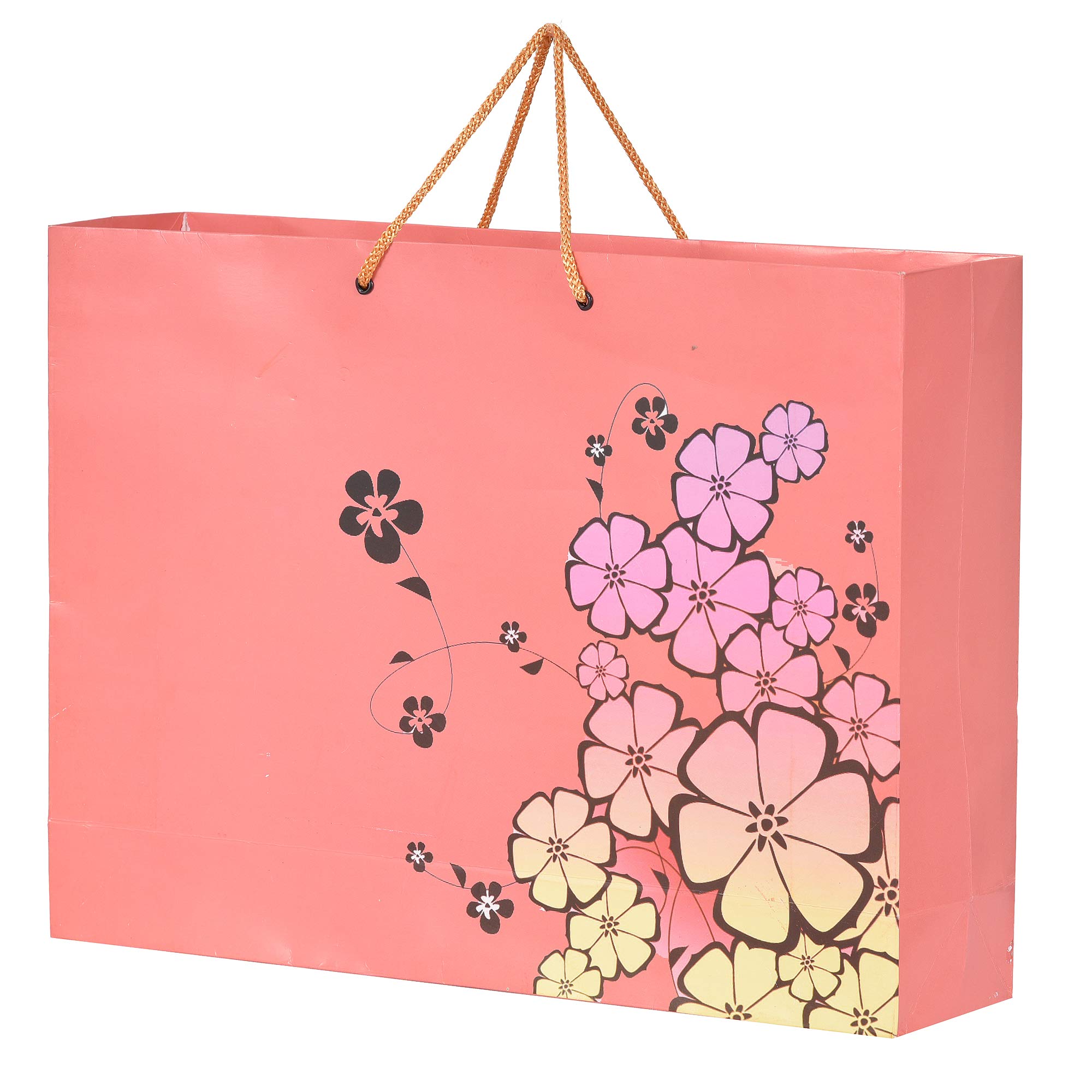 PPJ ® PAPER CARRY BAG (FLORAL) 16 Inch X 12 Inch X 4 Inch (Large) for DIWALI/WEDDING/FUNCTION/BIRTHDAY/RETURN GIFTS/CHRISTMAS (Pack of 10) (B07HGF4LDT) Amazon Price History, Amazon Price Tracker