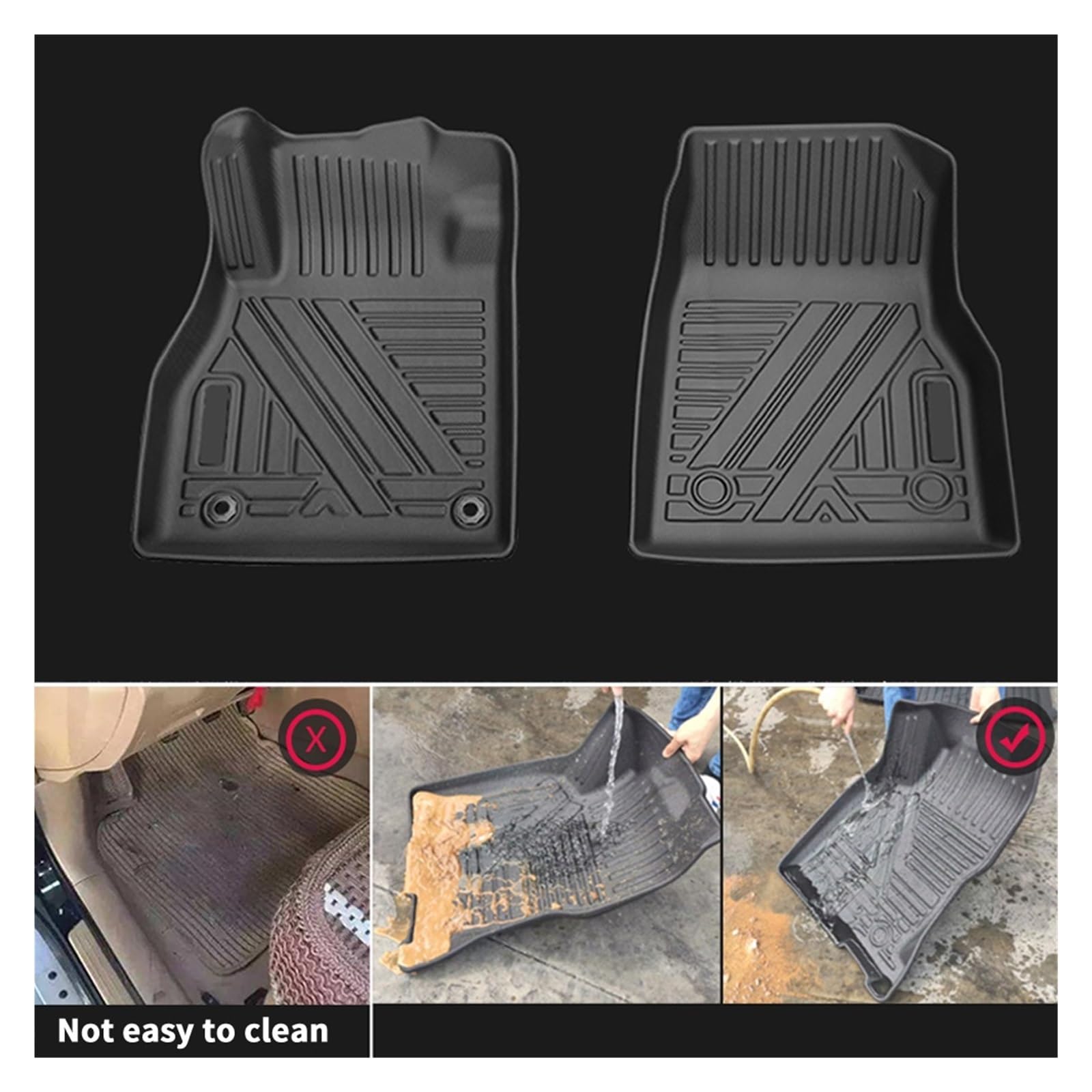 Car Floor Mats TPE Mat Interior Accessories Compatible with Toyota Land Cruiser Prado J150 2010-2023 LHD RHD for — view 4