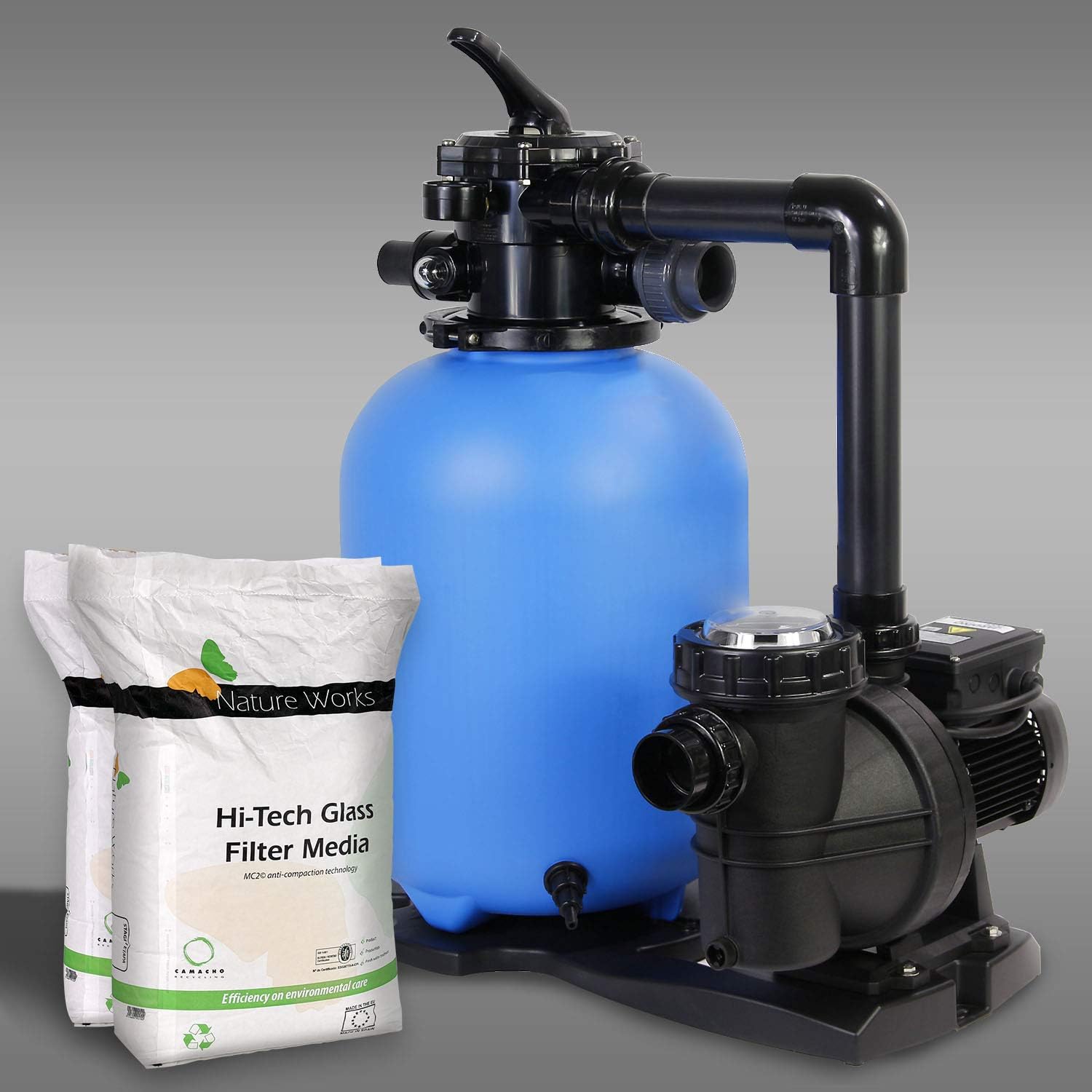 Paradies Pool Filteranlage PP Spezial 350/NOX inkl. Filterglas Amazon