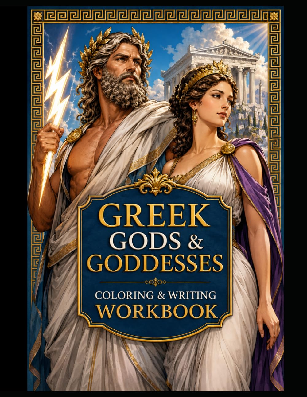 Greek Gods Workbook: Coloring & Writing (History Coloring & Writing Workbooks)