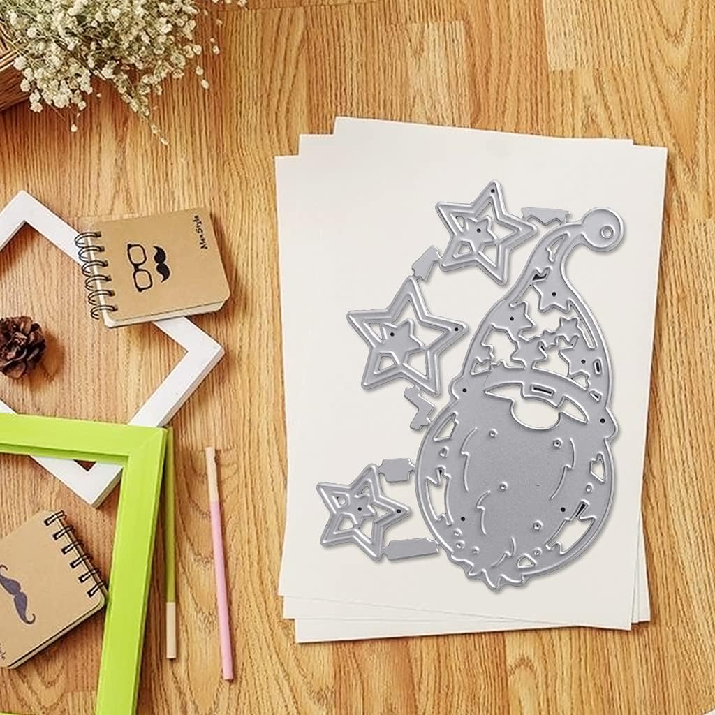Santa Embossing Stencil Carbon Steel, Album Paper Card Making Printing for Scrapbooking Embossing Stencils for Card Making