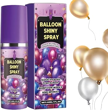 30ml Balloon Shine Spray | Party Shine Balloon Shine Spray | Balloon Gloss Spray | Balloon High Shine Spray for Latex Balloons | Balloon Spray Shine Quick Drying High Shine Balloon Spray