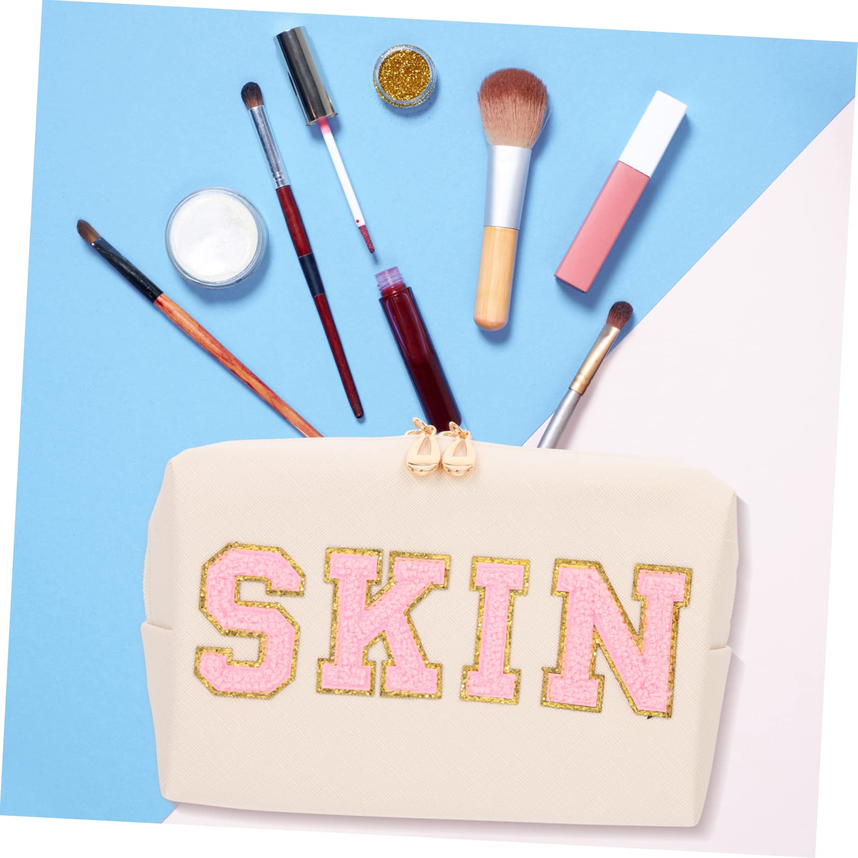 Generisch 2er Set Kosmetiktaschen Tragbare wasserdichte Make up Bags Für Damen Große Toilettenartikel Aufbewahrungstaschen Und Ideal Für Reisen Und Business Trips