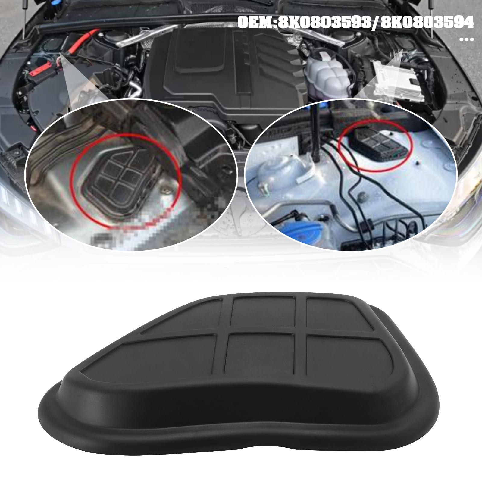 2 pezzi parte di ricambio per torre puntone anteriore 8K0803593 8K0803594 compatibile con Audi A4 A5 S4 S5 RS4 RS5 (2007-2017)