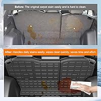 Vista 3 de powoq Alfombrilla de carga Fuel compatible con Honda CRV 2023 2024 2025 2026 Alfombrilla de maletero Protector de asiento trasero Revestimiento