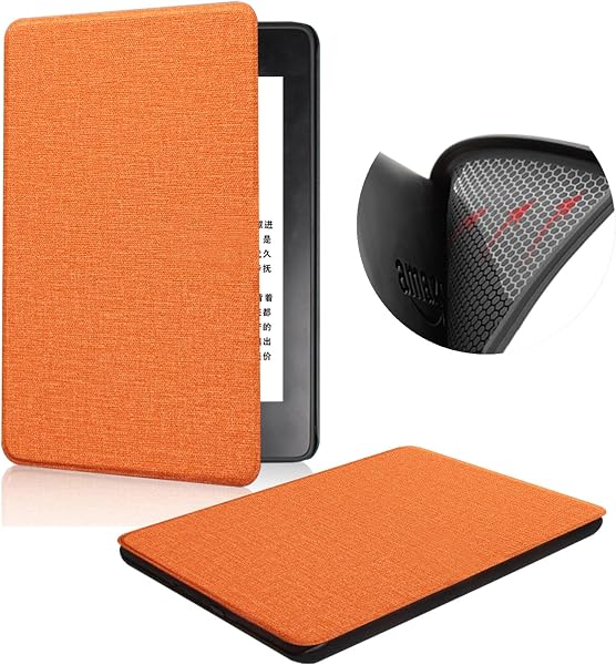 カバー に適用する 6インチ Kindle paperwhite第5/6/7世代2012-2015年発売(モデルEY21 & DP75SDI)、軽量TPUソフトシェルケース も自動スリープ/ウェイク機能付、き布の模様 - 1