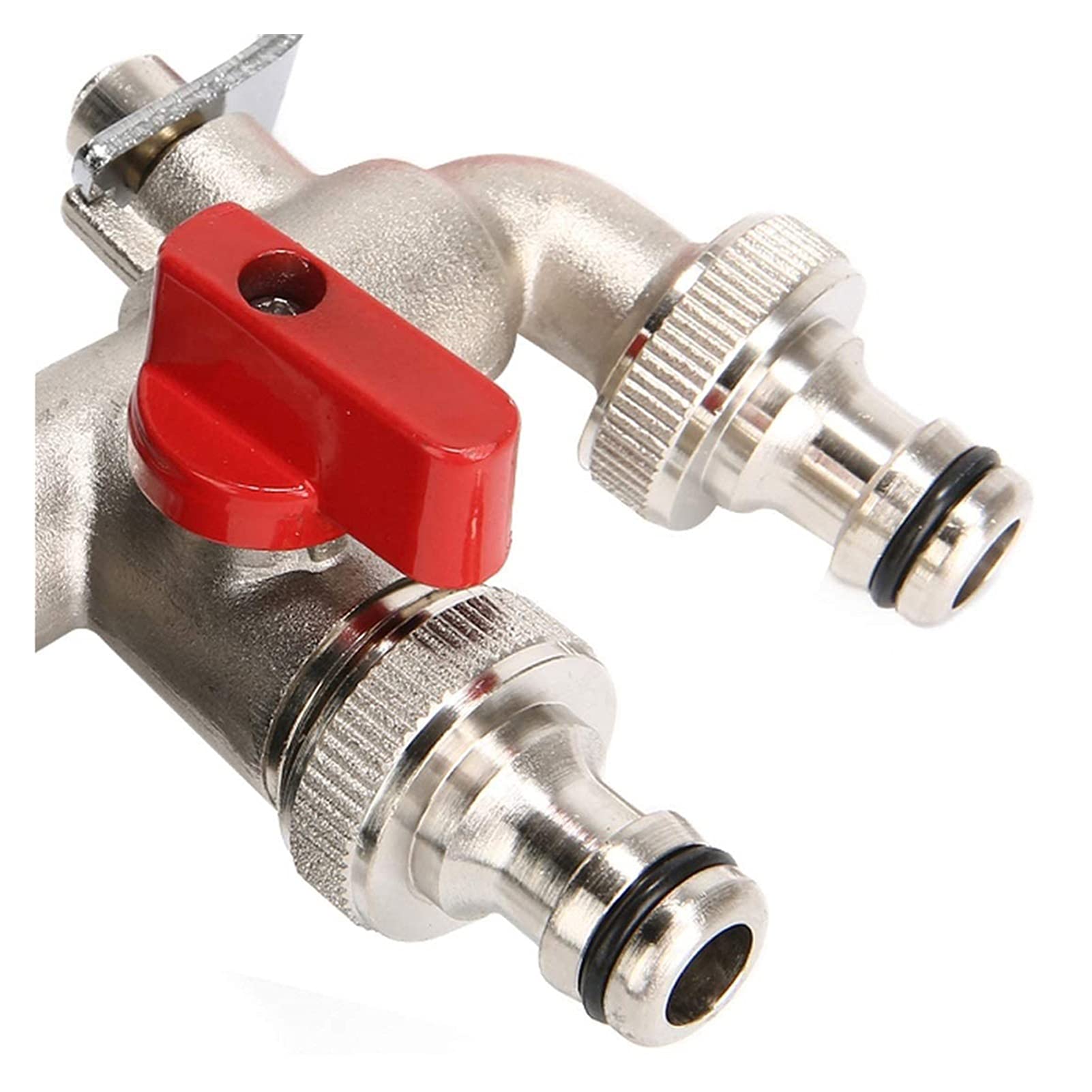 Raccordi per Tubi di irrigazione, Connettore Doppio Rubinetto for Serbatoio dell'Acqua IBC for irrigazione a Goccia 1000 Litri for Giardino Domestico