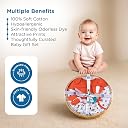 Mee Mee New Born Basket Baby Gift Set | Soft Cotton Clothing Essentials for Infants/Baby Girls, Boys | Baby Shower Clothing Hamper | 8 Pieces | (Round, Red) gallery image