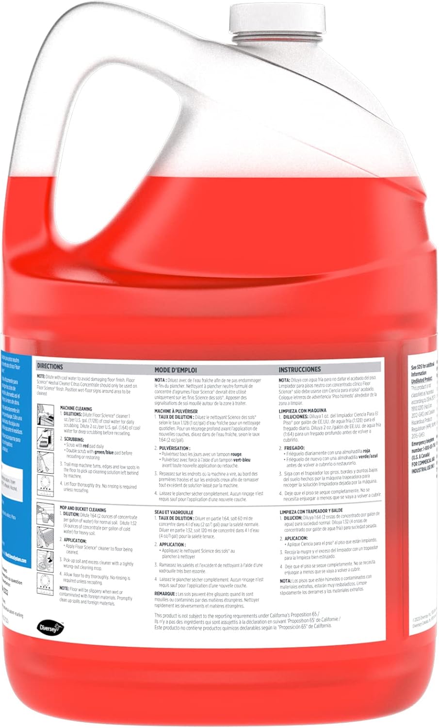 Floor Science CBD540441 Profal Neutral Floor Cleaner, Deep