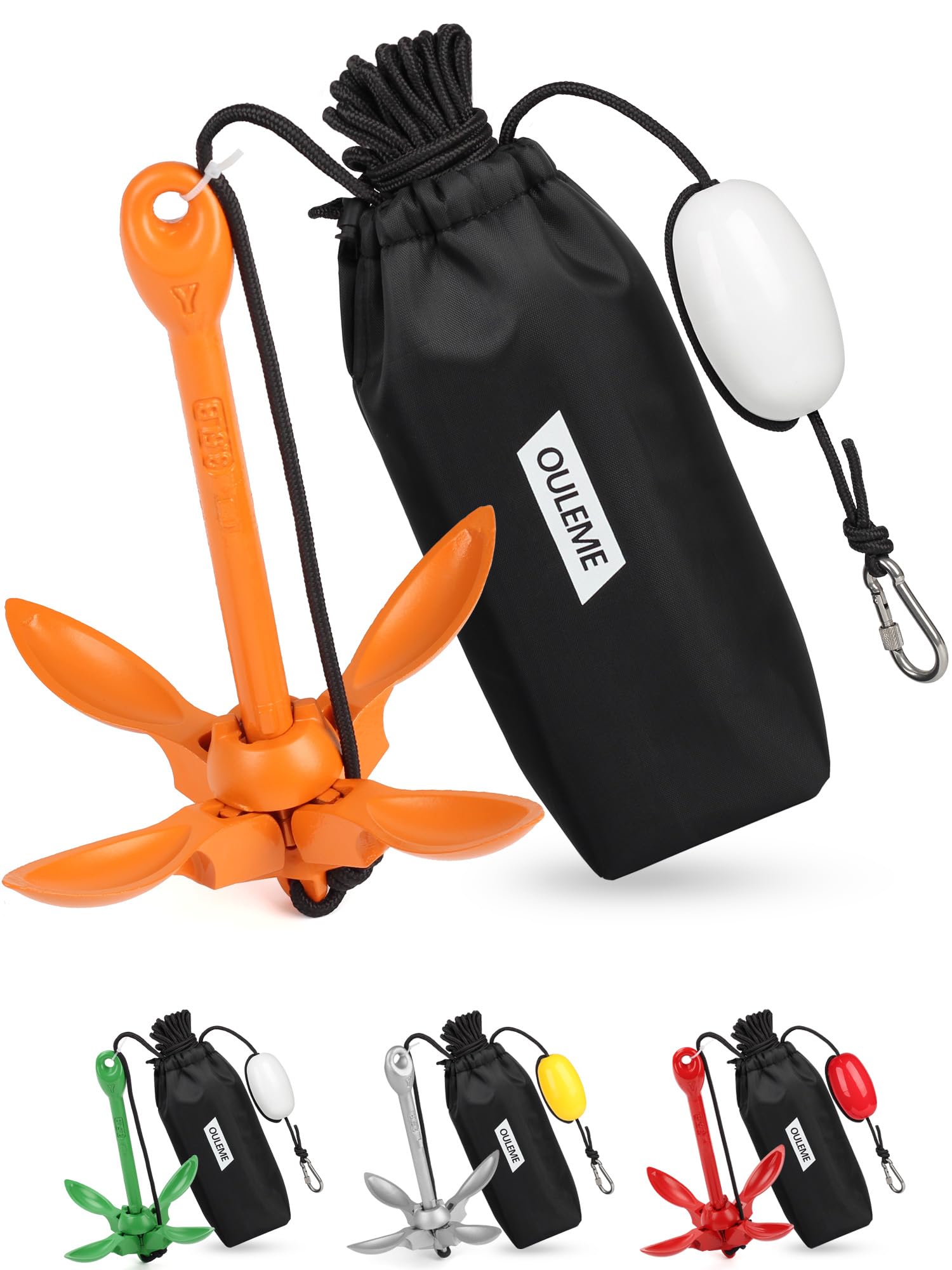 OULEME Folding Grapnel Anchor Kit - Boat & Watercraft -7 OULEME Folding Grapnel Anchor Kit - Boat & Watercraft -7