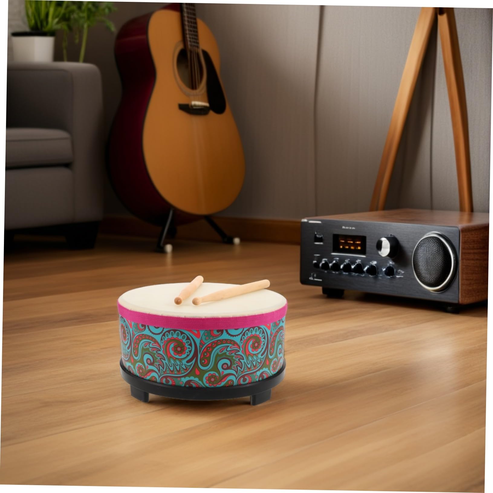 Strumento per pavimento con design a fiore strumento Orff leggero e portatile per attività musicali indoor e outdoor per ragazzi e ragazze principianti