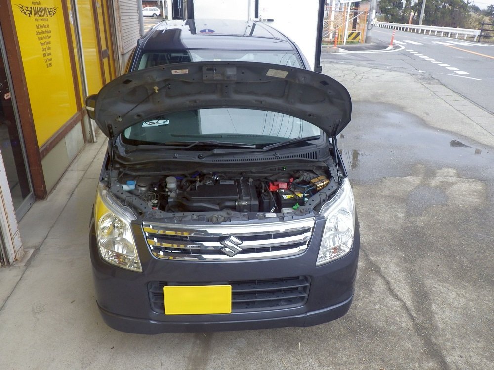 ワゴンRMH21〜22用テイクオフカーボンボンネット TAKE OFF テイクオフ エアロボンネット（カーボン） ワゴンR