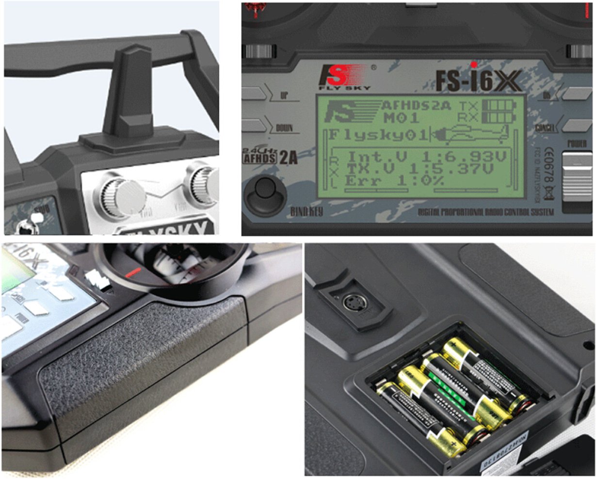 Crazepony Flysky FS-i6X 2.4GHz 10CH Upgrade Flysky i6 AFHDS 2A RC Transmitter TX with iA6B Receiver
