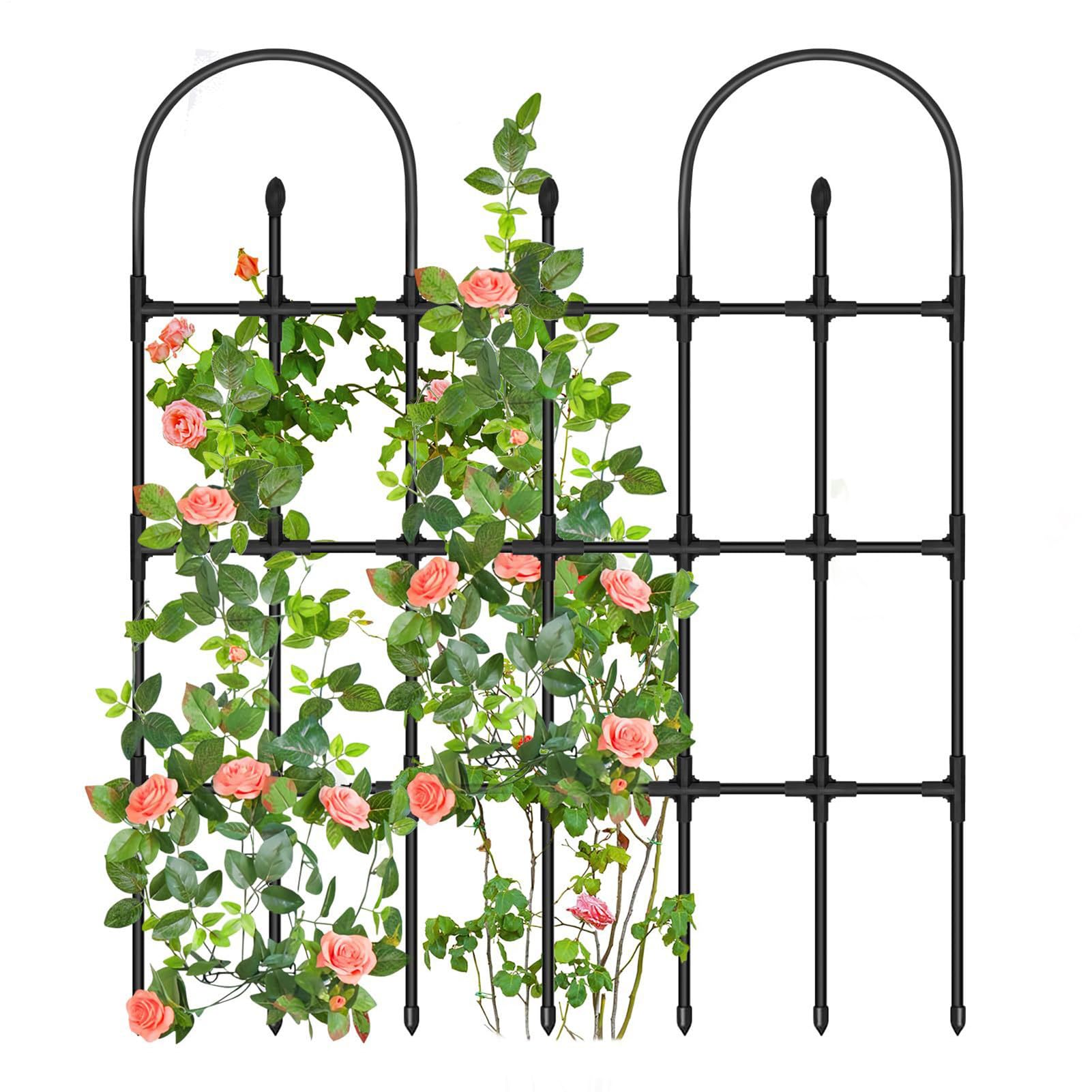 Rankgitter für den Außenbereich, vertikales Metallgitter für das Wachstum | für Kletterreben - für Garten Balkon Tomaten Blumen Reben Clematis Gurke