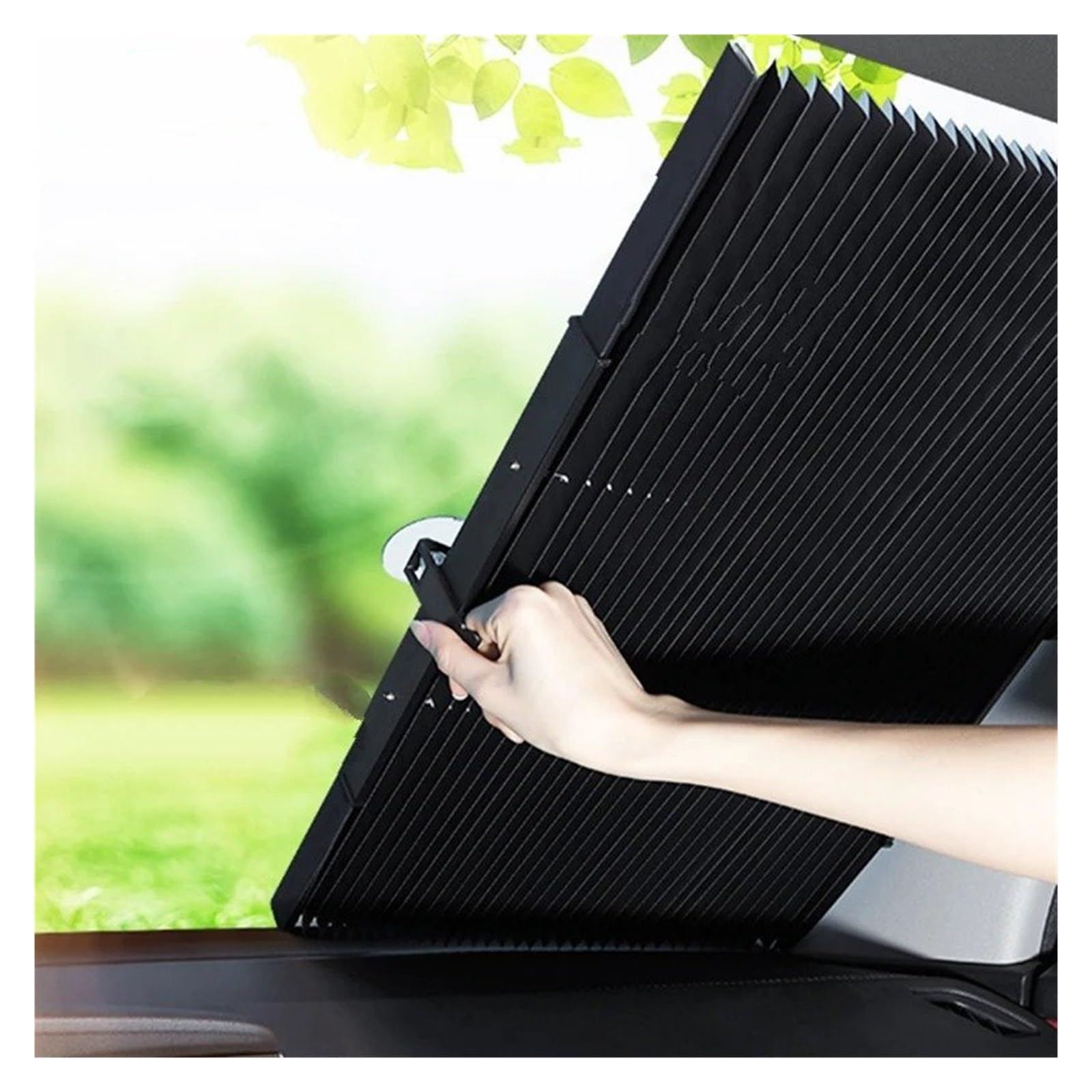 Parasol retráctil para Parabrisas de Coche con ventosas, Plegable para Ventanas Delanteras y traseras, con protección UV para Verano (80 cm - Camión)