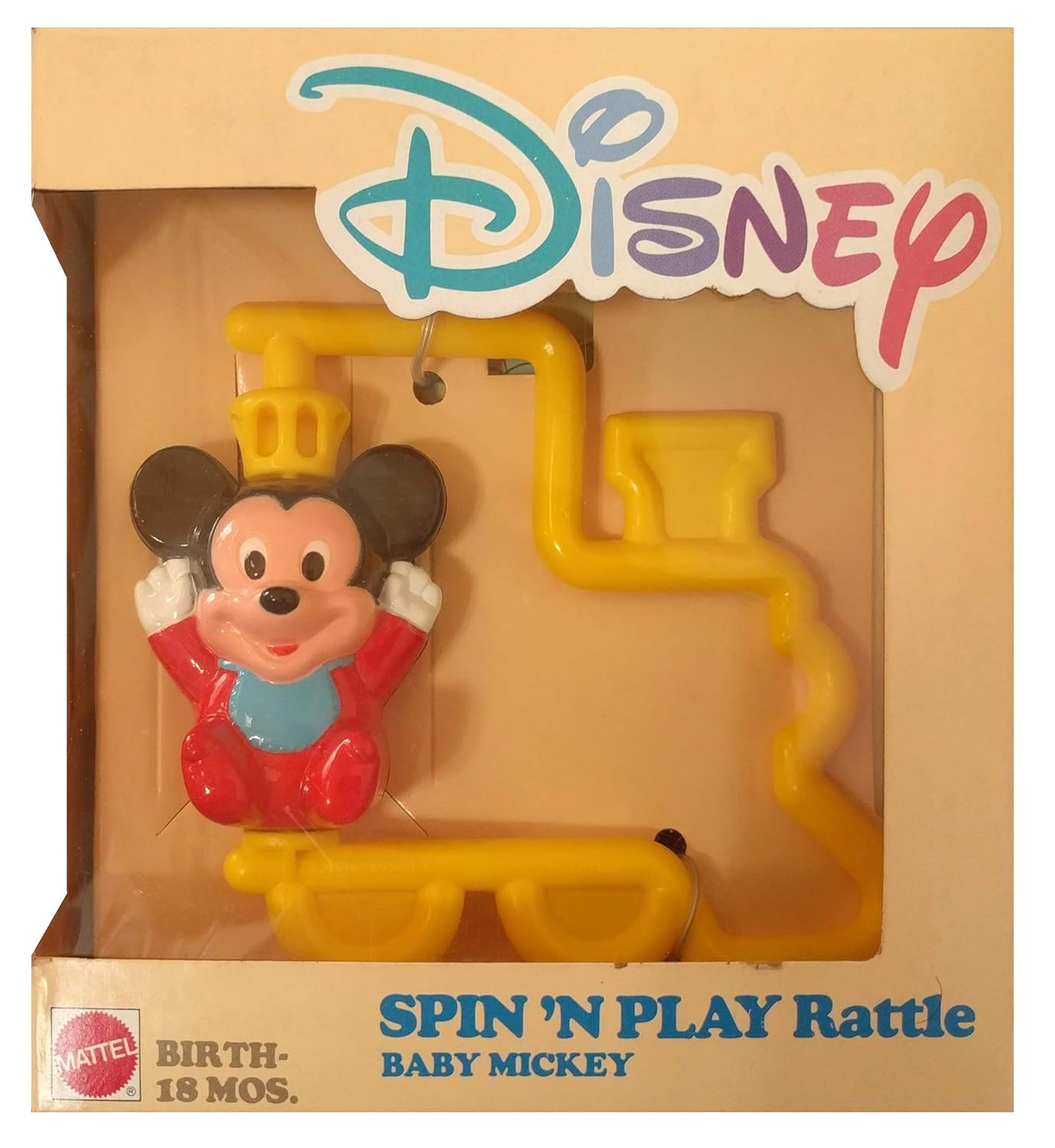 DISNEY SPIN'N Play Rattle Baby Mickey
