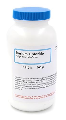 ALDON Innovating Science Cloruro de bario, anhidro, 17.64 oz - Grado de laboratorio - Excelente para experimentos de química y bioquímica - The