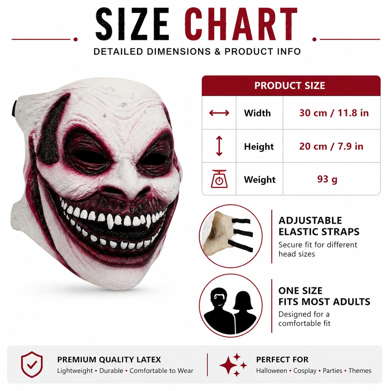 The Fiend Bray Wyatt Masque de cosplay effrayant Halloween Tête complète Latex Démons Réalistes Masque facial Halloween Ghostface Accessoires de costume
