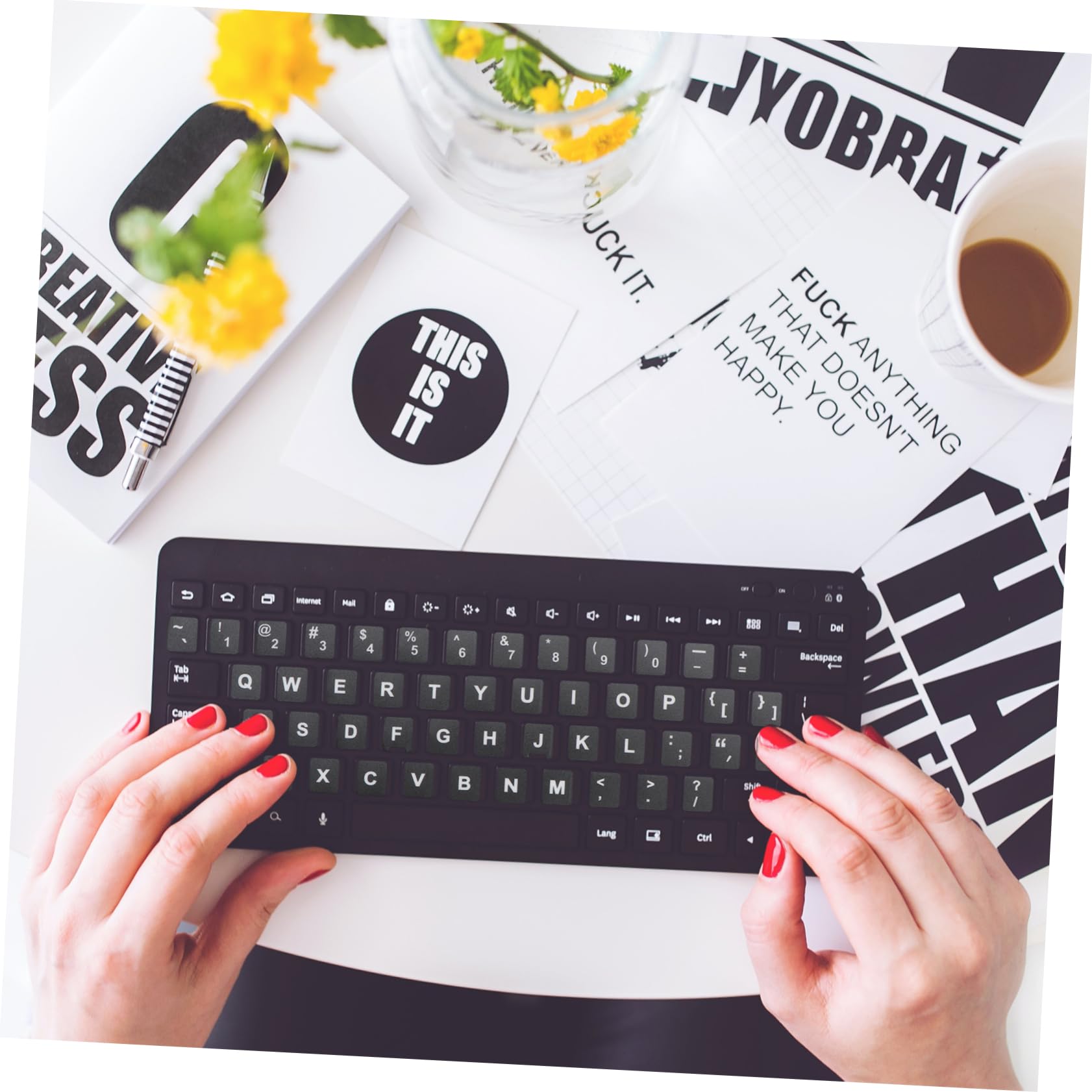 Mikikit 80stücke Teiliges Tastaturaufkleber Mehrsprachige Selbstklebende Aufkleber Für Englisches Tastaturlayout Einfach Anzubringen Für Sprachlerner Auffrischung Abgenutzter Tasten