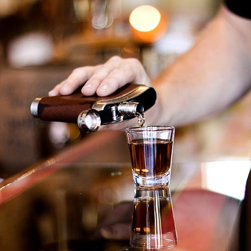 Miniatura 6 de Holtz Leather Company, Personalized Leather Sleeve with 6oz Flask Included, The Hatch