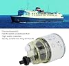 Akozon Fuel Filter R12T Fuel Water Separator Filter Stable Performance Universal Replacement for Boat Marine Yacht