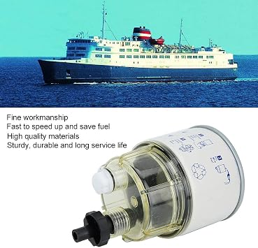 Akozon Fuel Filter R12T Fuel Water Separator Filter Stable Performance Universal Replacement for Boat Marine Yacht