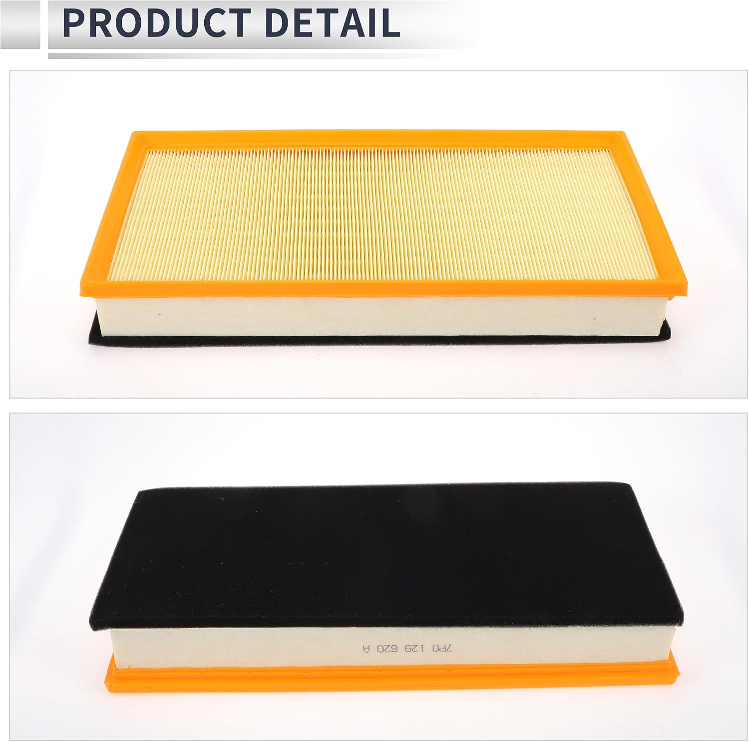 Car Engine Air Filter No.7P0129620A for Volkswagen Touareg 3.0L 3.6L 2011-2017 Long Life Filter Air Cleaner Element 1 Pc