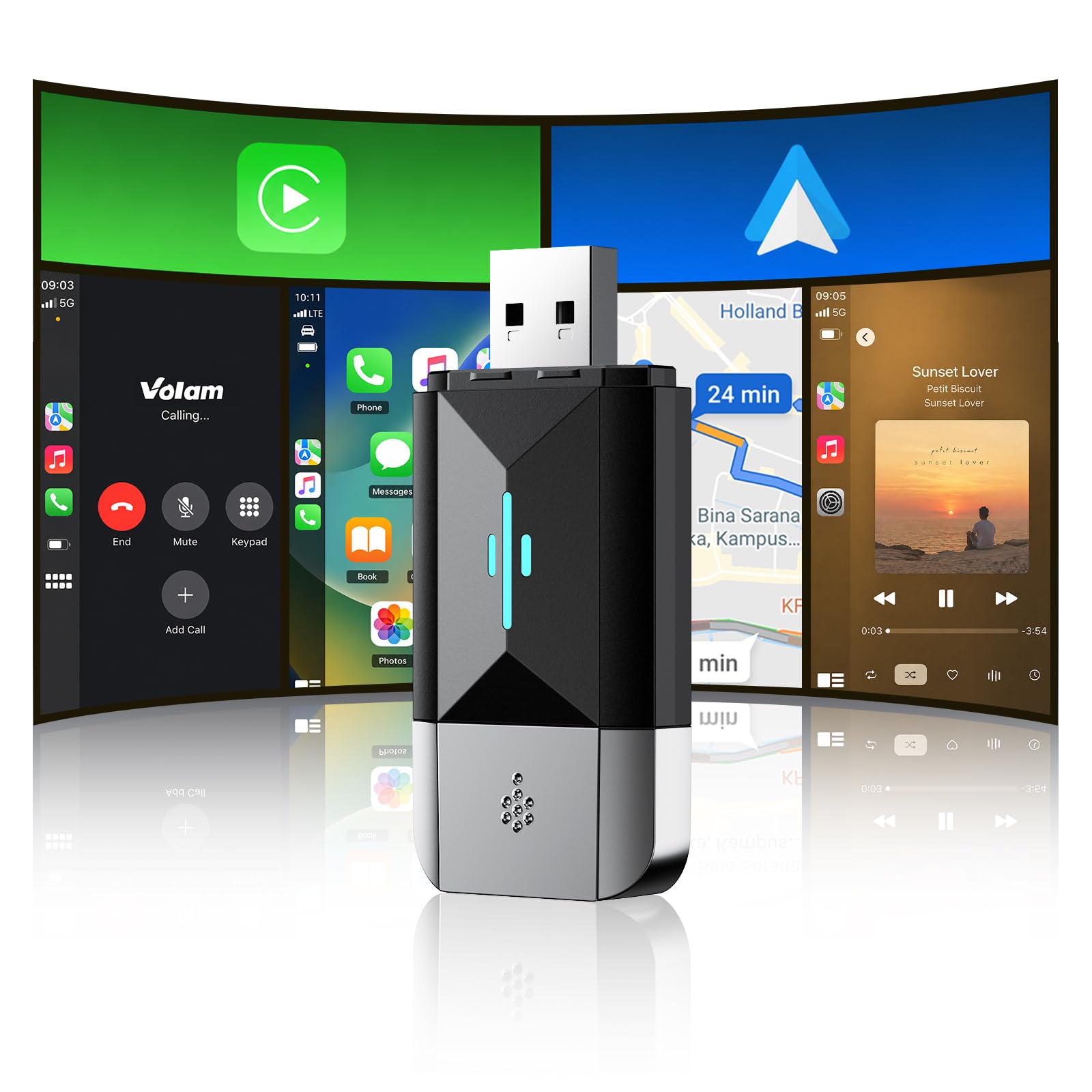 Volam Bezprzewodowy adapter CarPlay